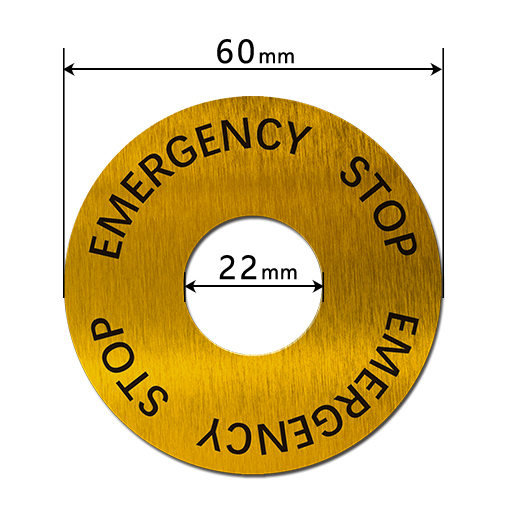 EY606022 圓形全英文緊急停止